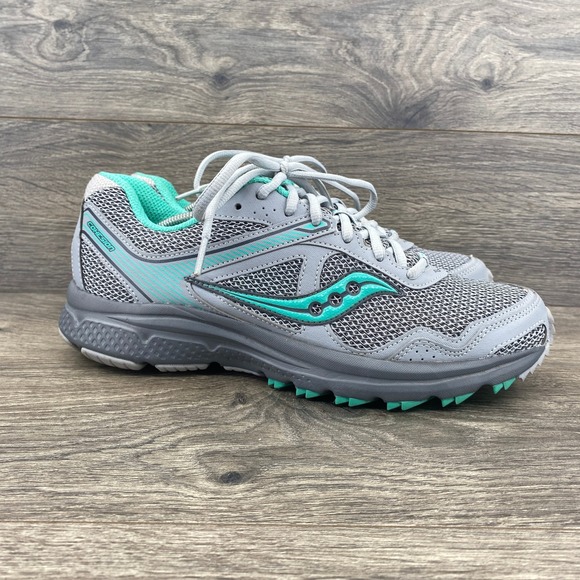 Saucony Shoes - Saucony Cohesion Running Shoes Womens 10 Grey Teal Mesh Athletic Sneakers